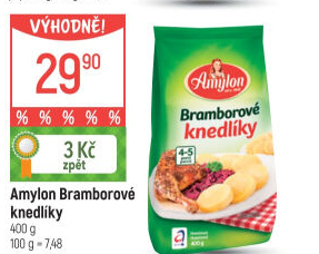 Bramborové knedlíky v prášku Amylon