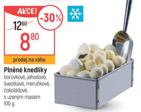 Knedlíky plněné mražené