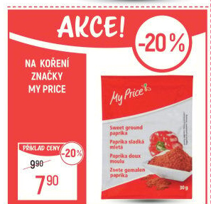 Koření Paprika sladká mletá My Price