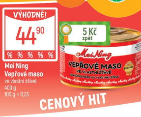 Maso vepřové ve vlastní šťávě Meining