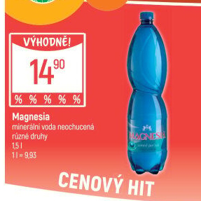 Přírodní voda Magnesia