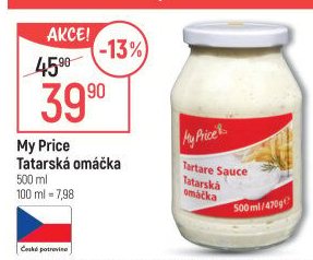 Tatarská omáčka My Price