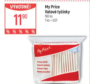 Vatové tyčinky My Price