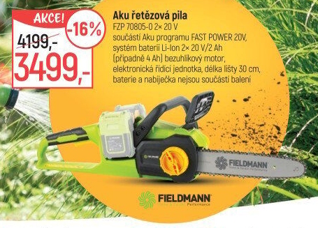 Aku řetězová pila Fieldmann FZP 70805-0