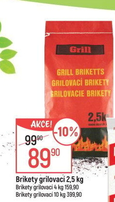 Brikety grilovací