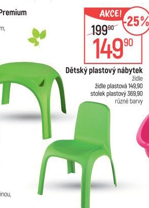 Dětská plastová židle
