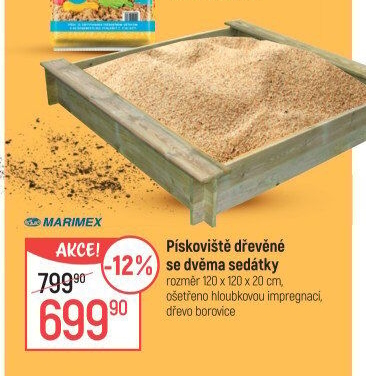 Dětské dřevěné pískoviště