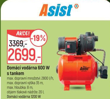 Domácí vodárna Asist