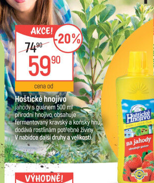 Hnojivo na jahody s guánem Hoštické hnojivo Forestina