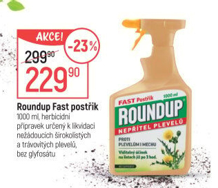 Herbicid sprej Roundup Fast