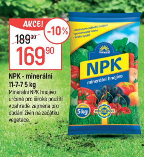 Minerální granulované hnojivo NPK Mineral Forestina