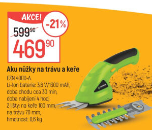 Nůžky na živý plot Fieldmann FZN 4000-A