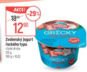 Ochucený jogurt řeckého typu Zvolenský