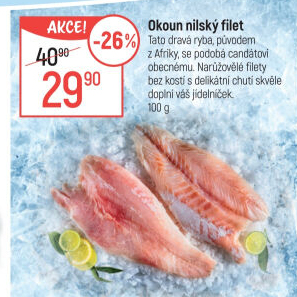 Okoun nilský filety