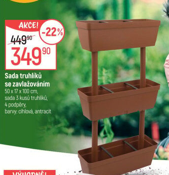 Sada truhlíků se zavlažováním
