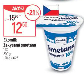 Zakysaná smetana 16% Ekomilk