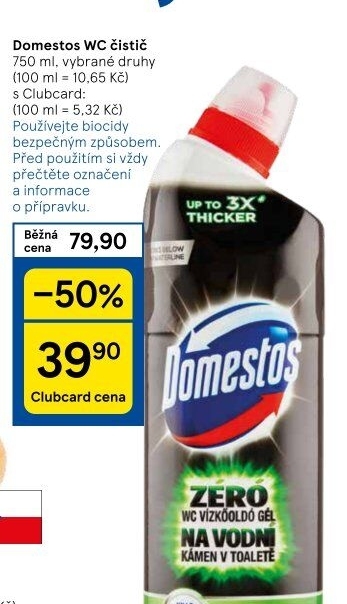 Čistič WC gelový Domestos