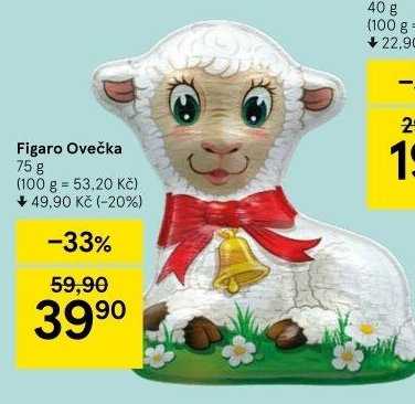 Čokoládová ovečka Figaro