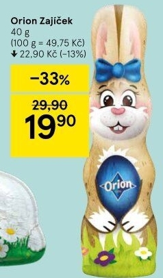 Čokoládový zajíc Orion