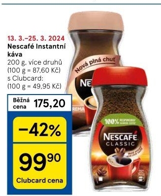 Instantní kávy Nescafé