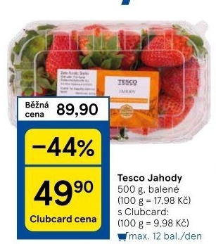 Jahody Tesco