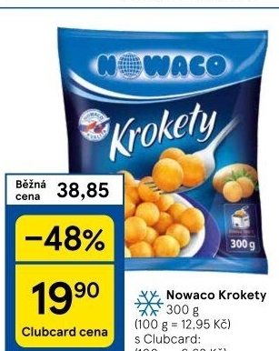 Krokety mražené Nowaco