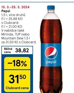 Limonáda Pepsi