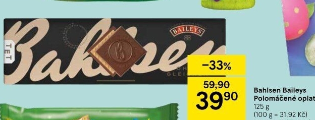 Oplatky polomáčené Bahlsen Baileys