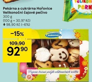 Pečivo čajové velikonoční PAC Hořovice