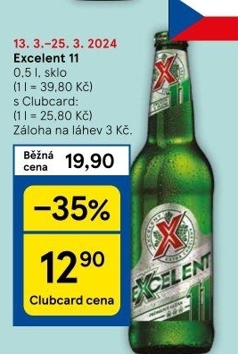 Pivo světlý ležák 11° Excelent