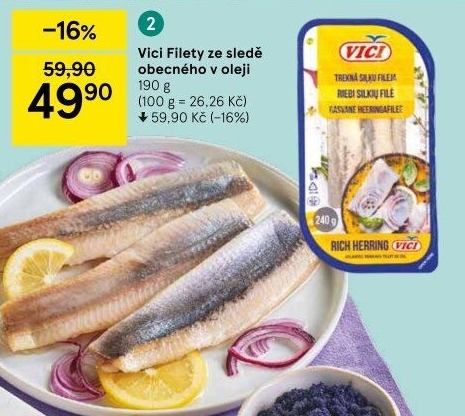 Sleď filety v oleji Vici