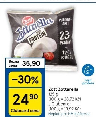 Sýr Zottarella Protein Zott