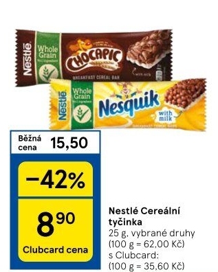 Tyčinka cereální Nestlé