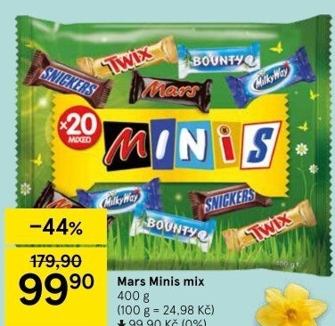 Tyčinky čokoládové Mix Minis Mars