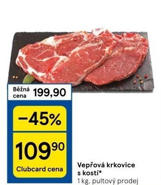 Vepřová krkovice s kostí