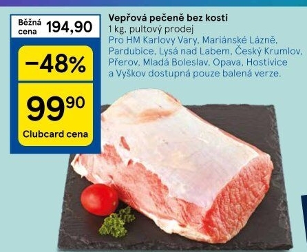 Vepřová pečeně bez kosti