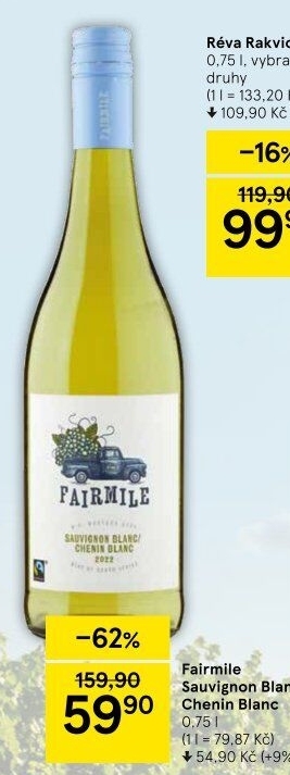 Víno Sauvignon Blanc - Chenin Blanc Fairmile