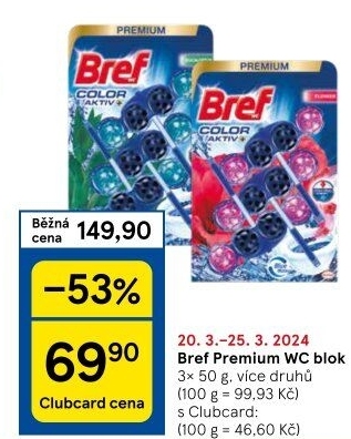 WC blok tuhý Premium Bref