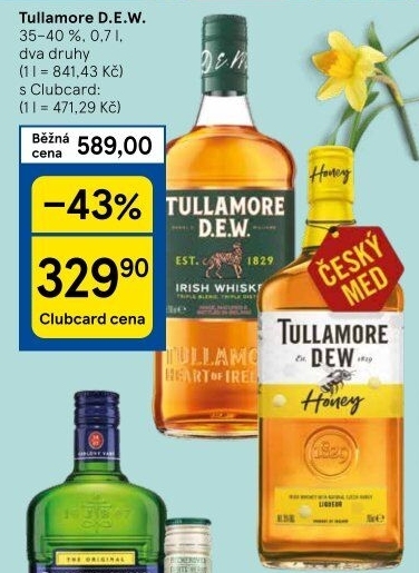 Whiskey irská Tullamore Dew