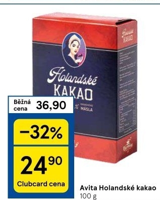 Kakao holandské Avita