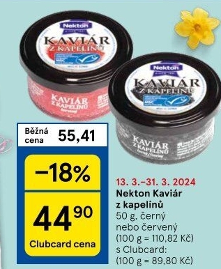 Kaviár z kapelínů Nekton