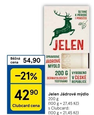 Mýdlo na praní Jelen