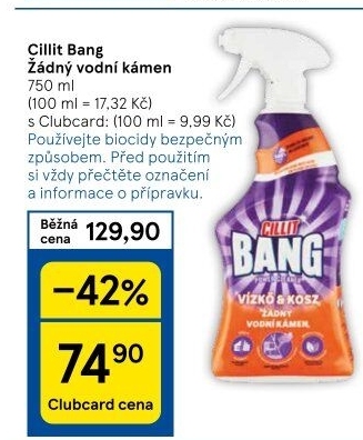 Odstraňovač vodního kamene Cillit Bang