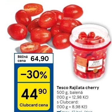 Rajčata cherry Tesco