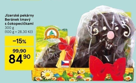Velikonoční beránek Jizerské pekárny