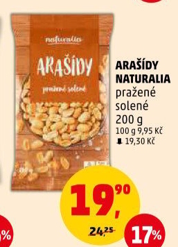 Arašídy pražené Naturalia