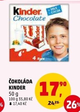 Čokoládky Kinder