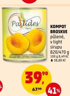 Kompot broskve Pavlides
