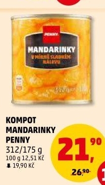 Kompot mandarinky Penny