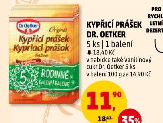 Kypřicí prášek Dr. Oetker